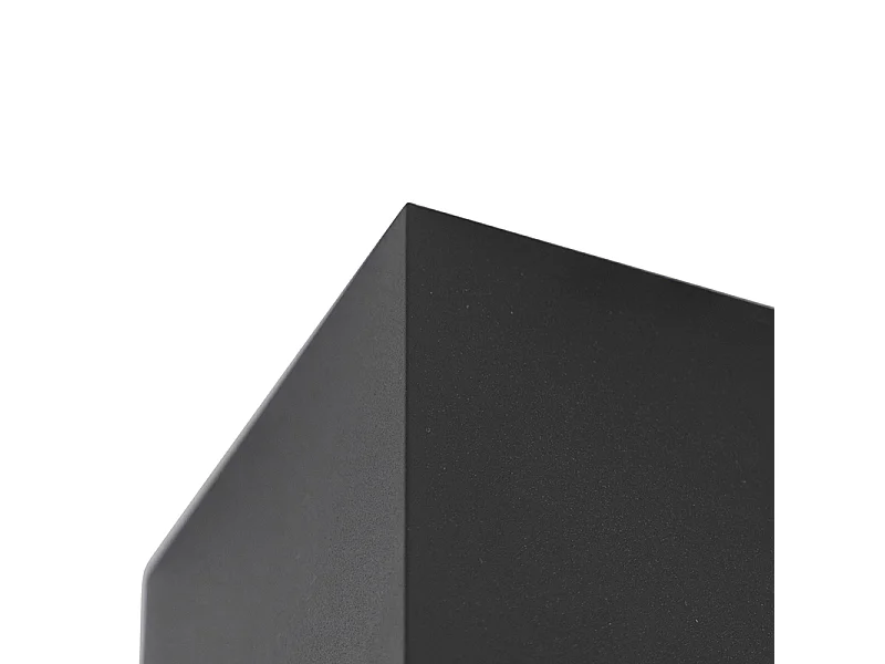 Spot design noir apparent GU10 50mm - Qubo Honey