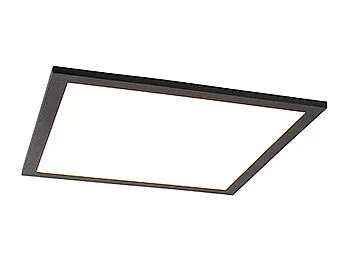 Plafonnier noir 40 cm avec LED et télécommande - Liv