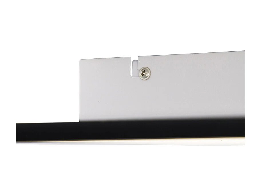 Plafonnier noir 40 cm avec LED et télécommande - Liv