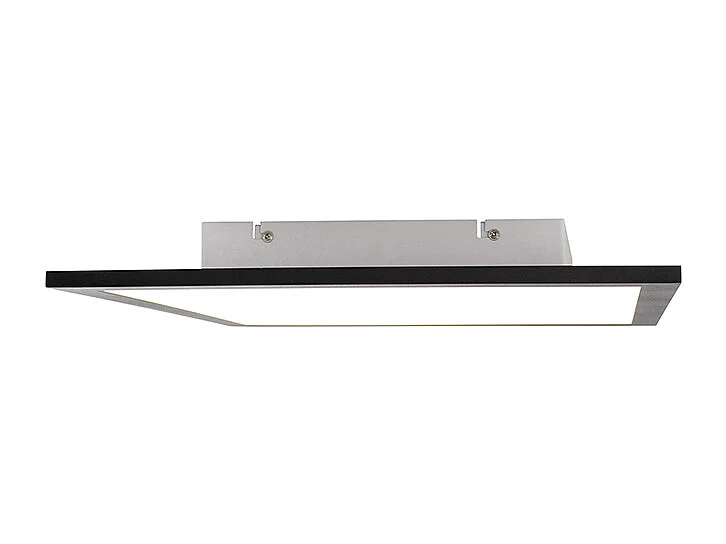 Plafonnier noir 40 cm avec LED et télécommande - Liv