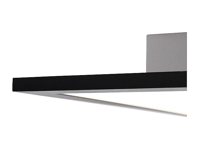 Plafonnier noir 40 cm avec LED et télécommande - Liv