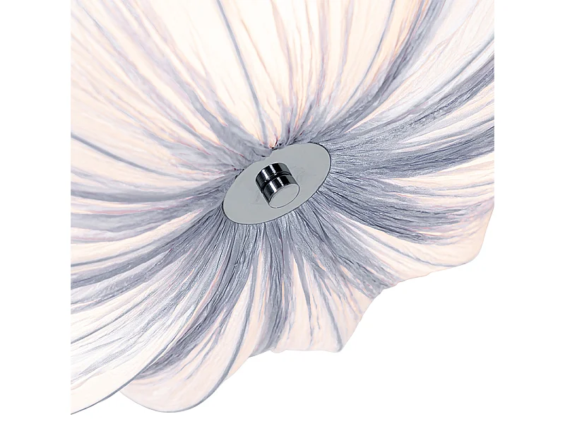 Plafonnier design gris soie 52 cm 3 lumières - Plu