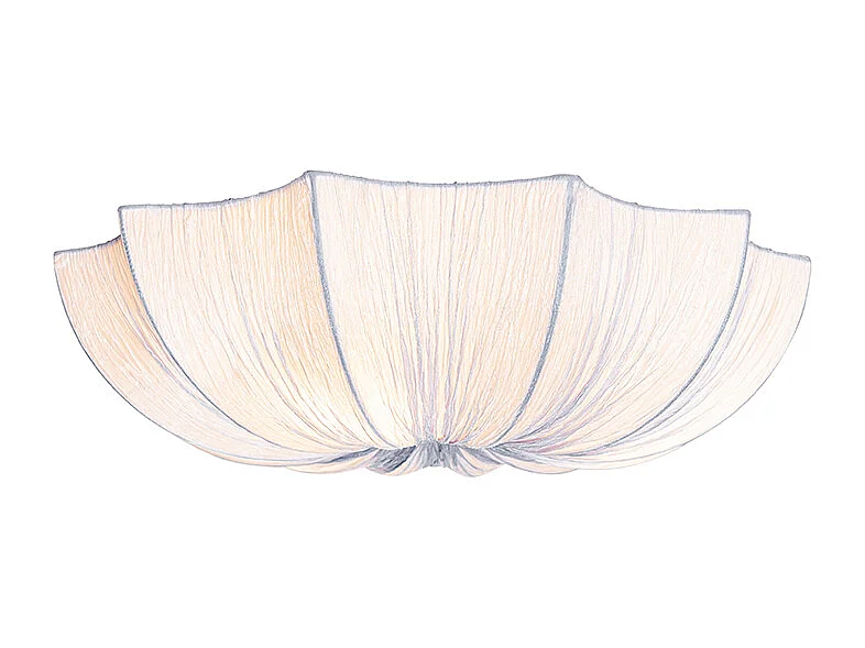 Plafonnier design gris soie 52 cm 3 lumières - Plu