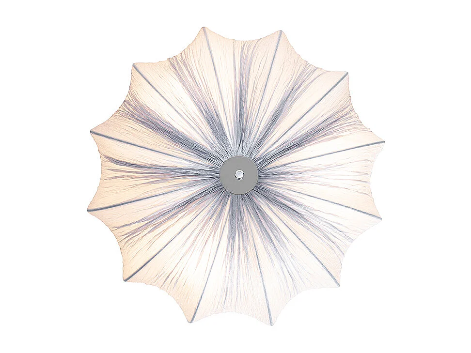 Plafonnier design gris soie 52 cm 3 lumières - Plu