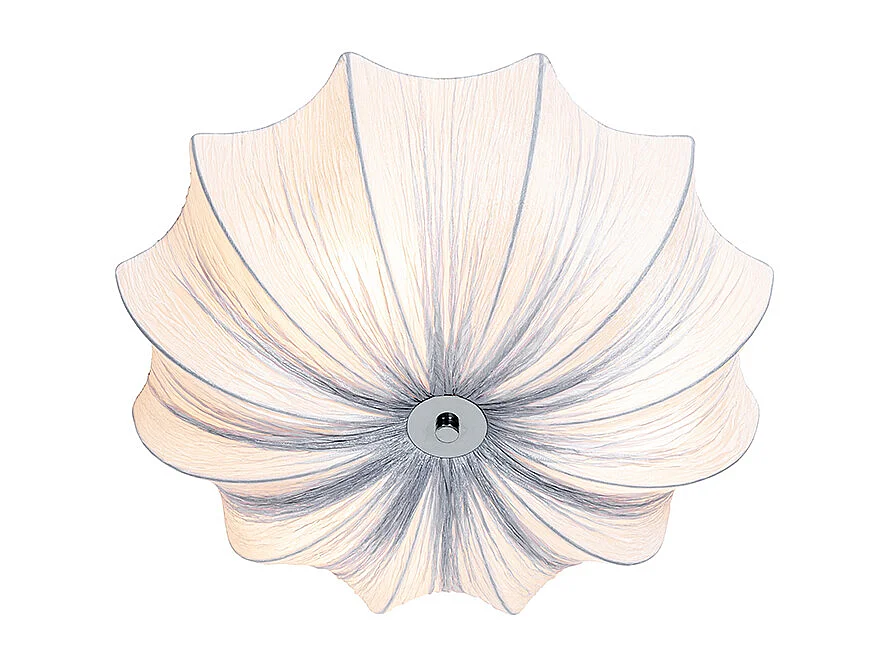 Plafonnier design gris soie 52 cm 3 lumières - Plu