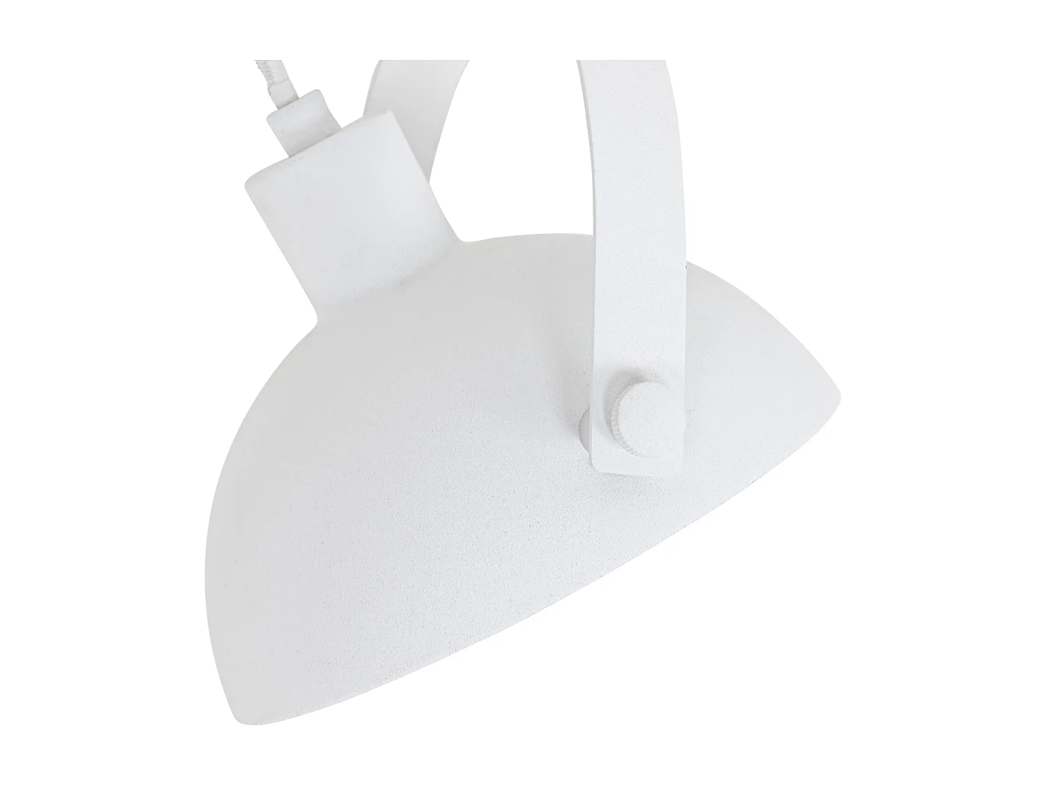 Plafonnier industriel blanc avec argent 15 cm orientable - Magnax