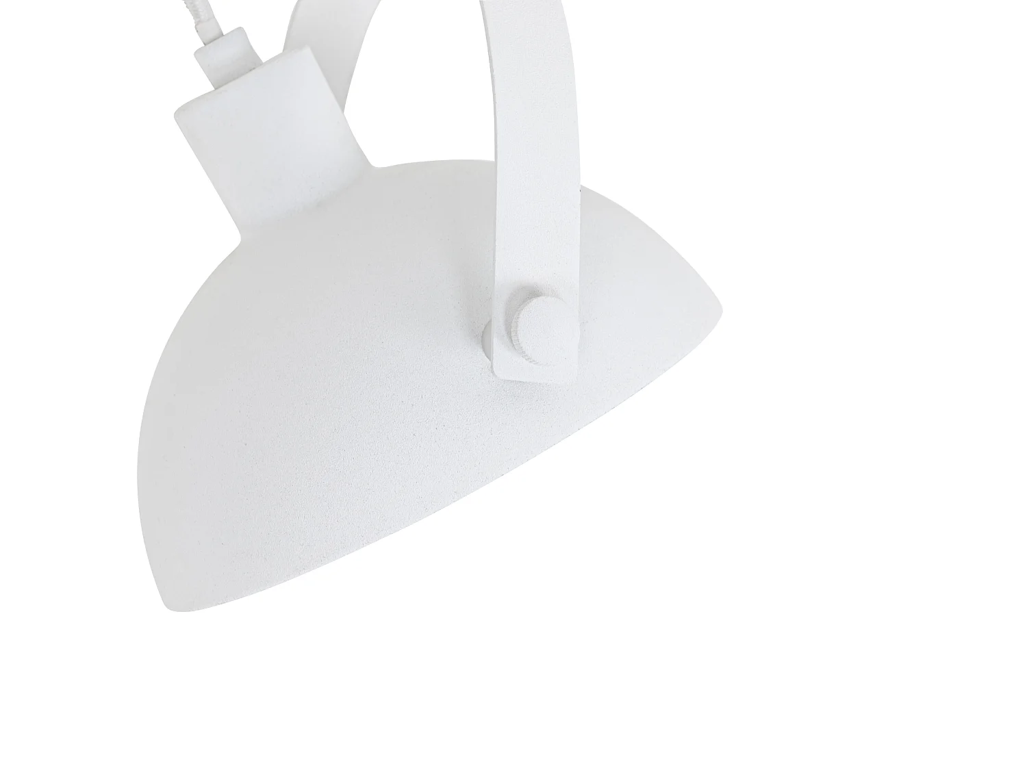 Plafonnier industriel blanc avec argent 15 cm réglable - Magnax