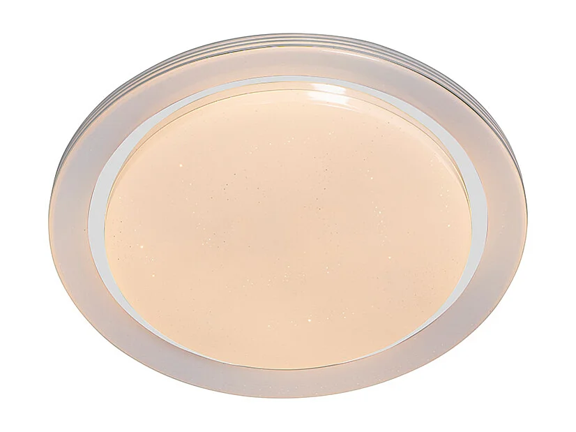 Plafonnier intelligent blanc 48 cm avec LED et variateur RGB - Jochem