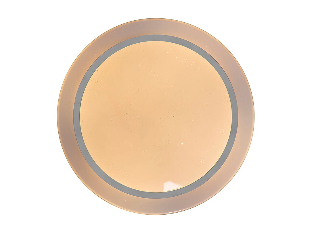 Plafonnier intelligent blanc 48 cm avec LED et variateur RGB - Jochem