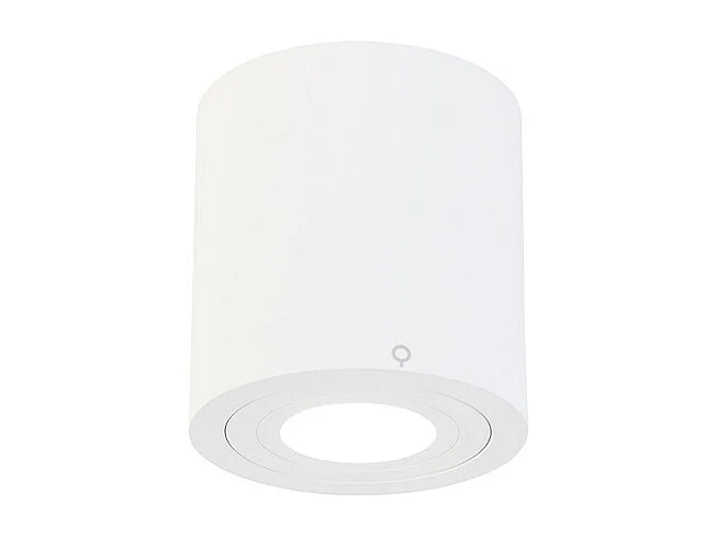 Spot de salle de bain intelligent blanc rond IP44 avec Wifi GU10 - Capa