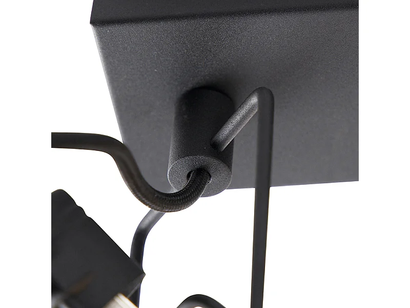 Spot intelligent noir 3 lumières avec Wifi GU10 - Suplux