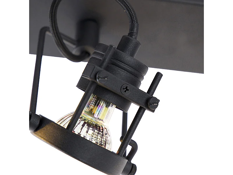 Spot intelligent noir 3 lumières avec Wifi GU10 - Suplux