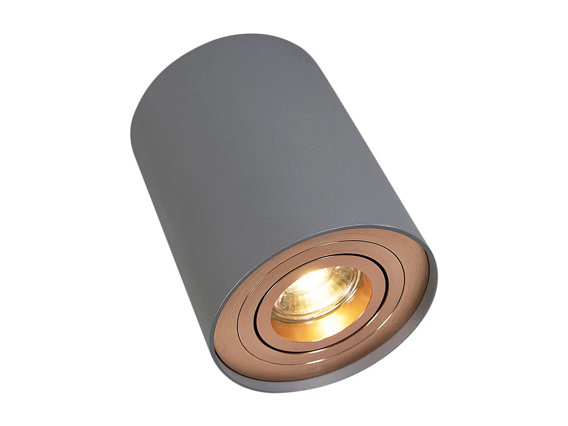 Spot intelligent gris avec cuivre incl. Source de lumière GU10 WiFi - Rondoo Up