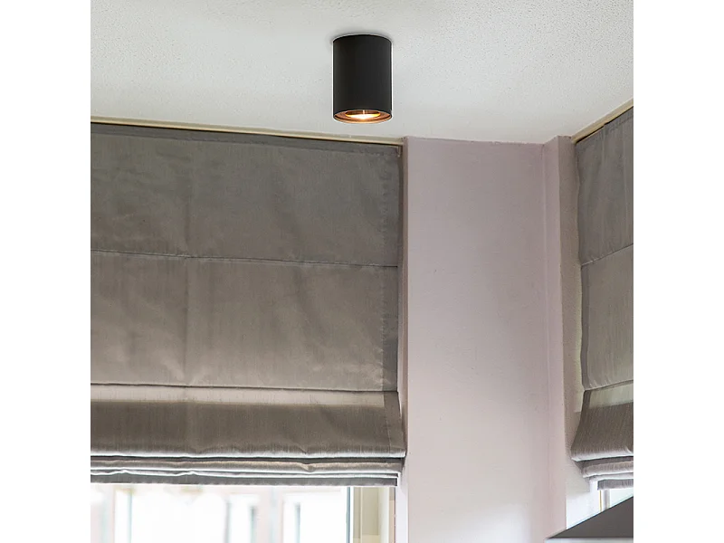 Spot intelligent gris avec cuivre incl. Source de lumière GU10 WiFi - Rondoo Up