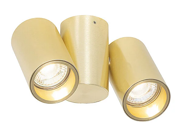 Spot design laiton 2 lumières orientable - Michael