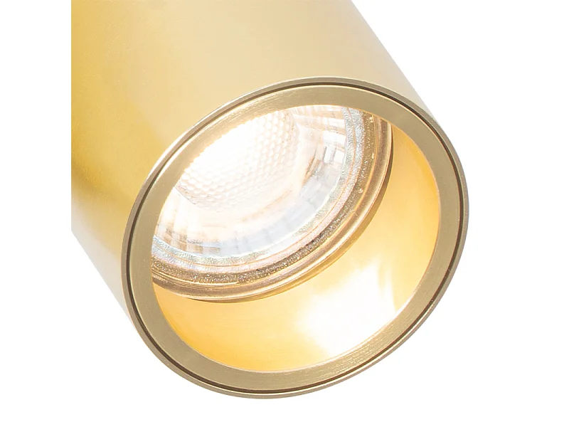 Spot design orientable en laiton 2 lumières - Michael