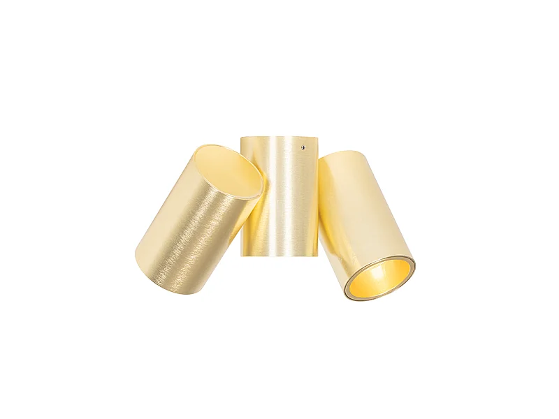 Spot design orientable en laiton 2 lumières - Michael