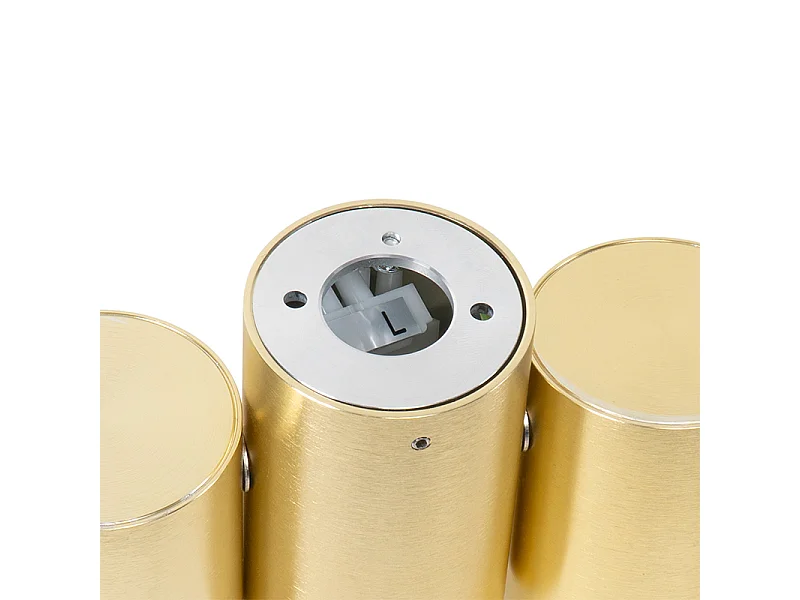 Spot design orientable en laiton 2 lumières - Michael