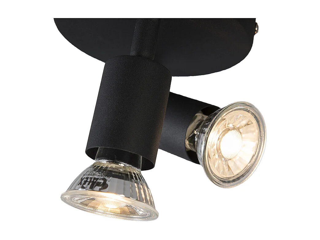 Spot industriel noir inclinable rond - Jeany 2