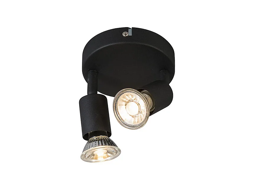 Spot industriel noir inclinable rond - Jeany 2