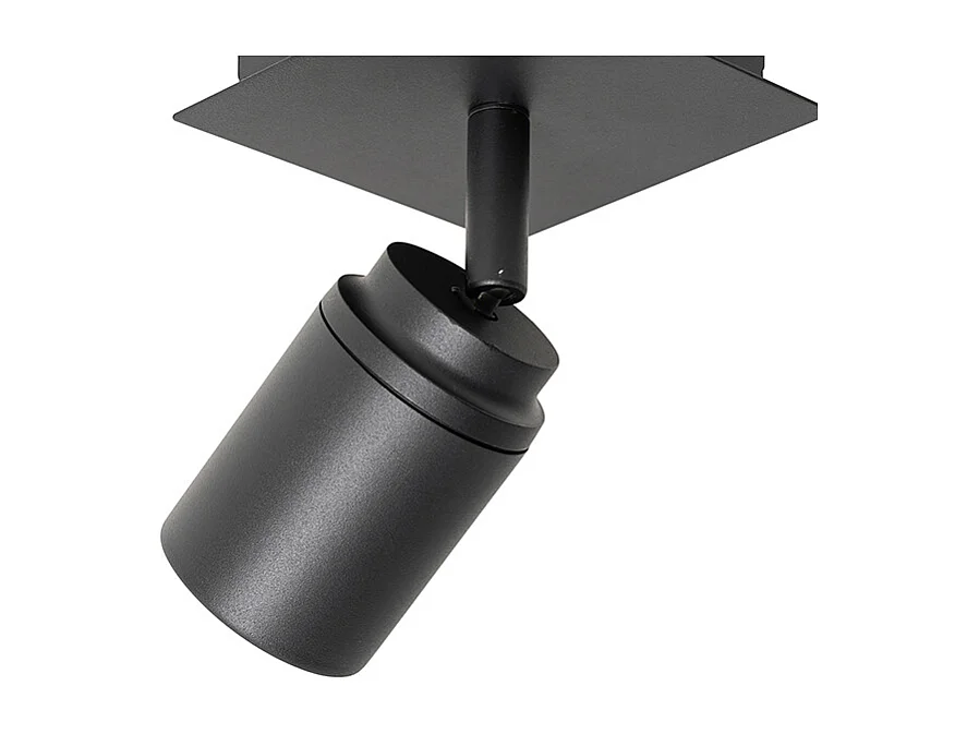 Spot de salle de bain moderne carré noir IP44 - Ducha