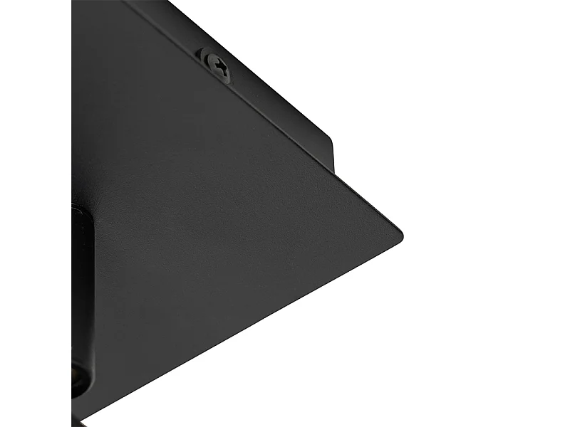 Spot de salle de bain moderne noir carré IP44 - Ducha