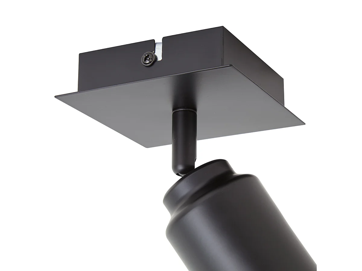 Spot de salle de bain moderne noir carré IP44 - Ducha