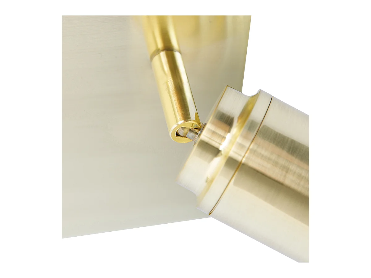 Spot de salle de bain moderne en laiton carré 3 lumières IP44 - Ducha