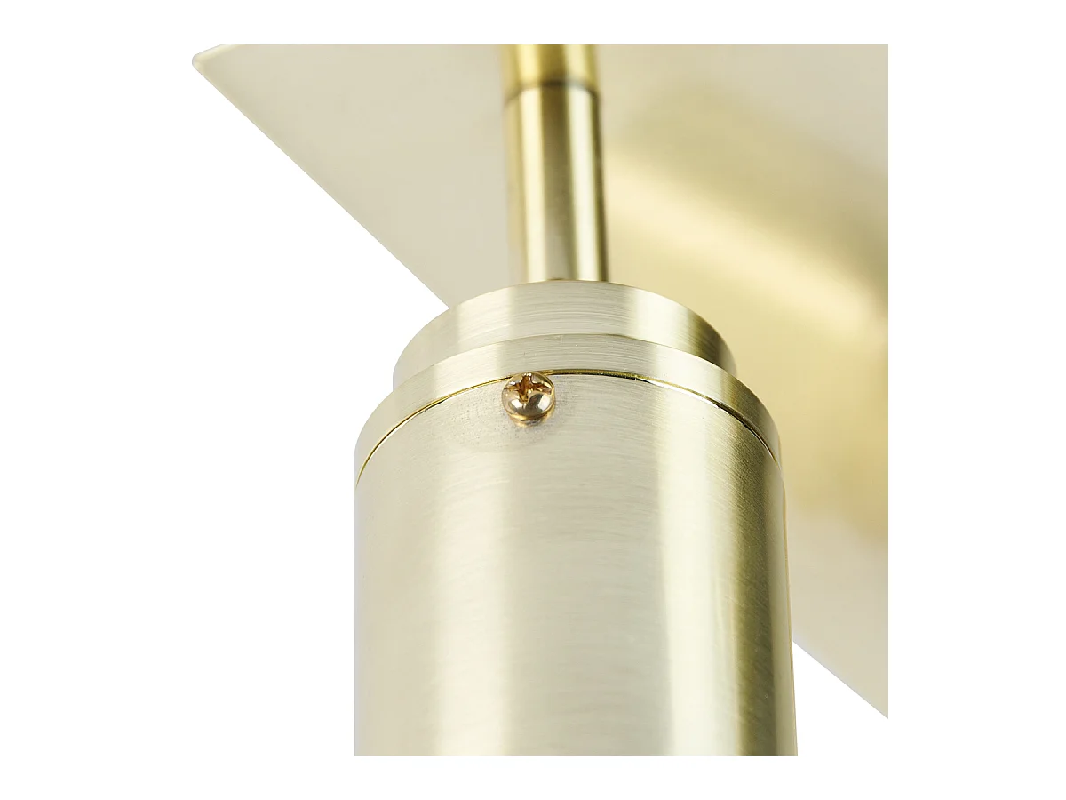 Spot de salle de bain moderne en laiton carré 3 lumières IP44 - Ducha