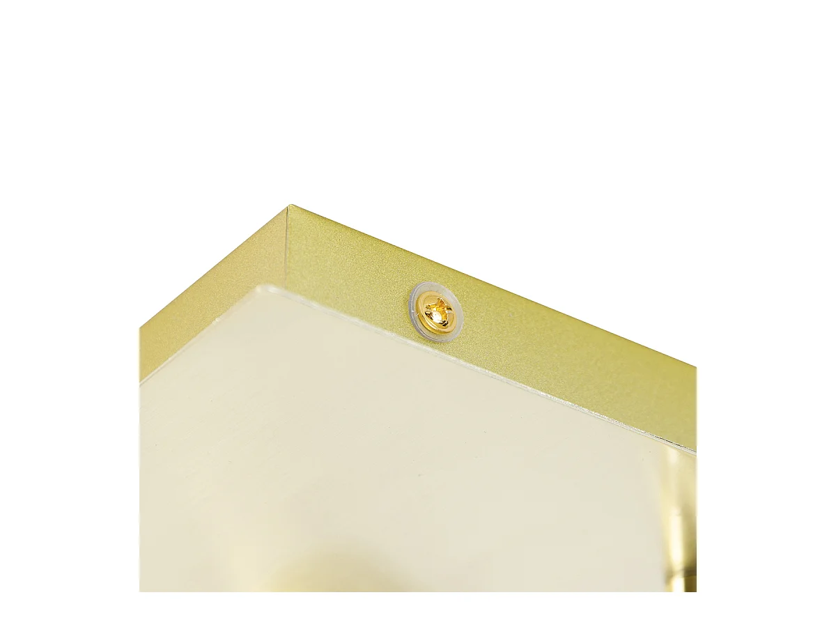 Spot de salle de bain moderne en laiton carré 3 lumières IP44 - Ducha