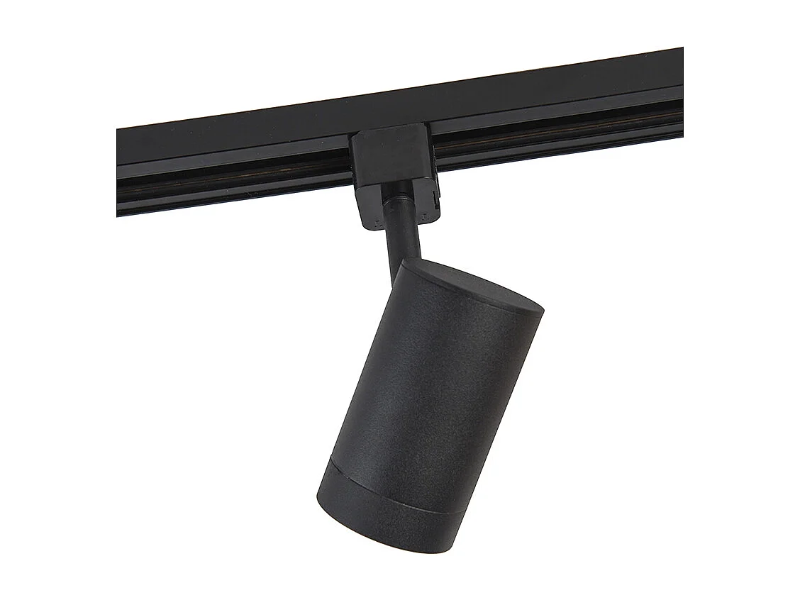 Spot sur rail noir monophasé - Jeana