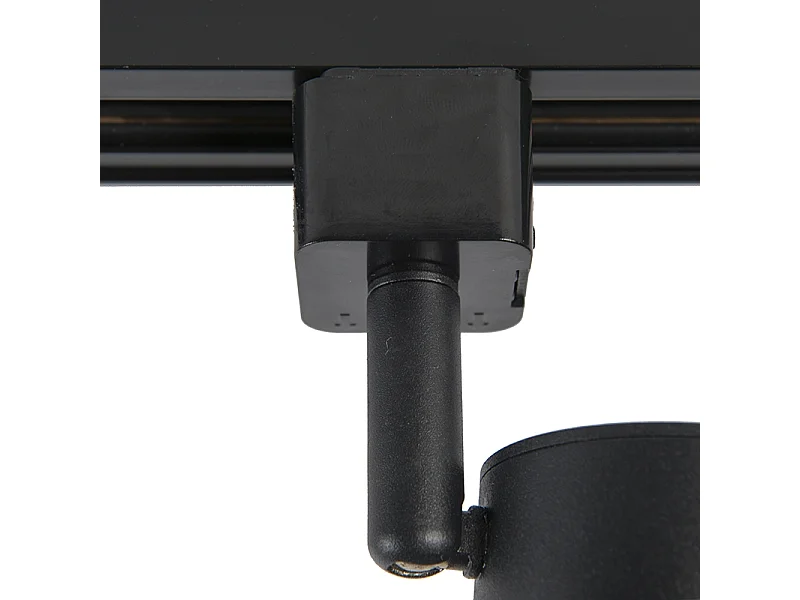 Spot sur rail noir monophasé - Jeana