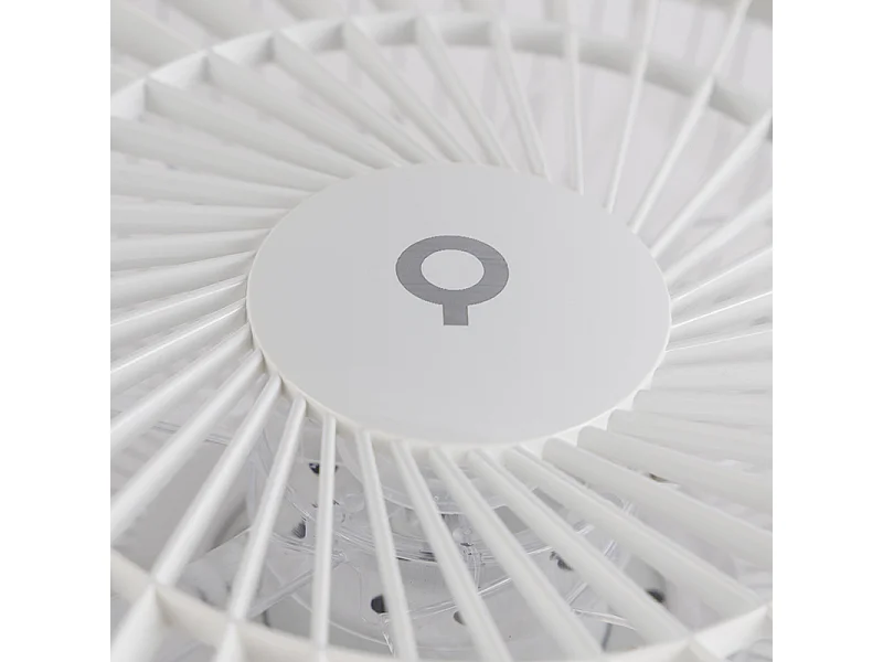 Ventilateur de plafond blanc effet étoile dimmable - Climo