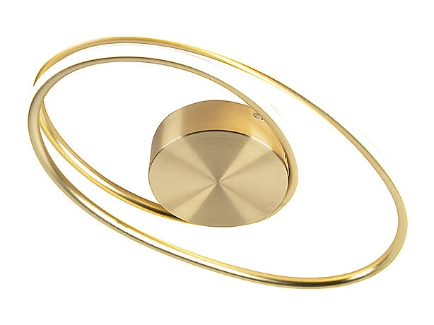 Plafonnier design doré avec LED 3 étapes dimmable - Rowan