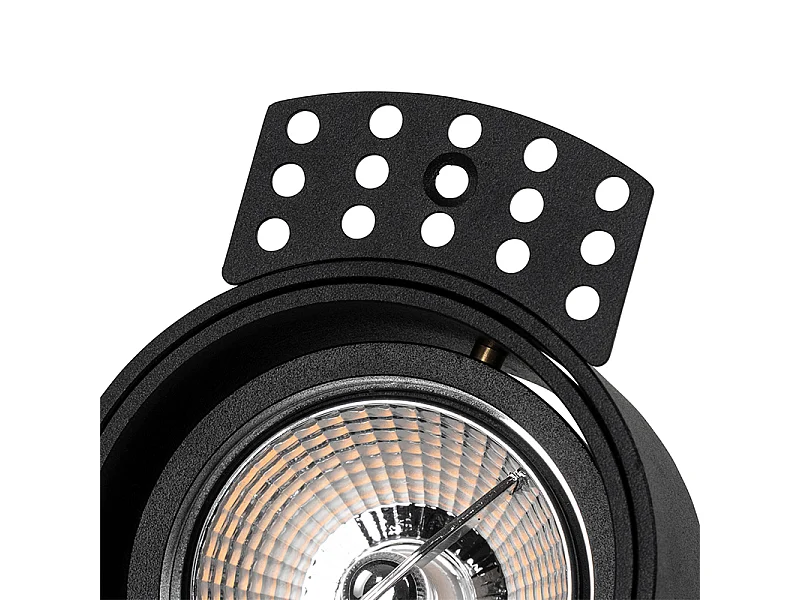 Spot encastré moderne noir sans bordure - Impact 70