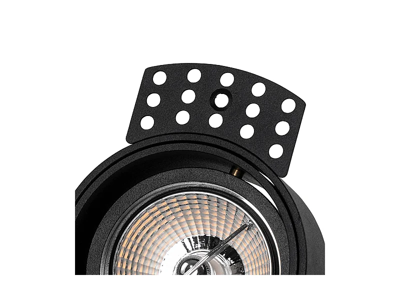 Spot encastré moderne noir sans bordure - Impact 70