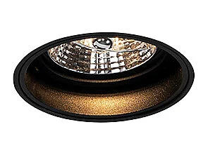 Spot encastré moderne noir sans bordure - Impact 70