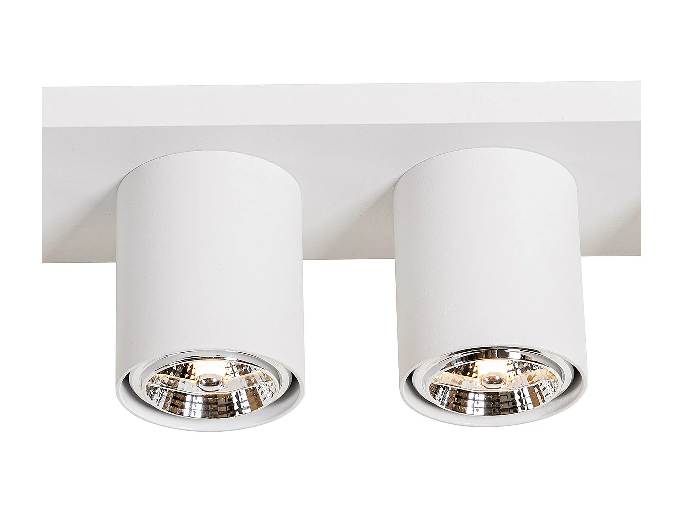 Spot de plafond moderne blanc 4 lumières - Tubo