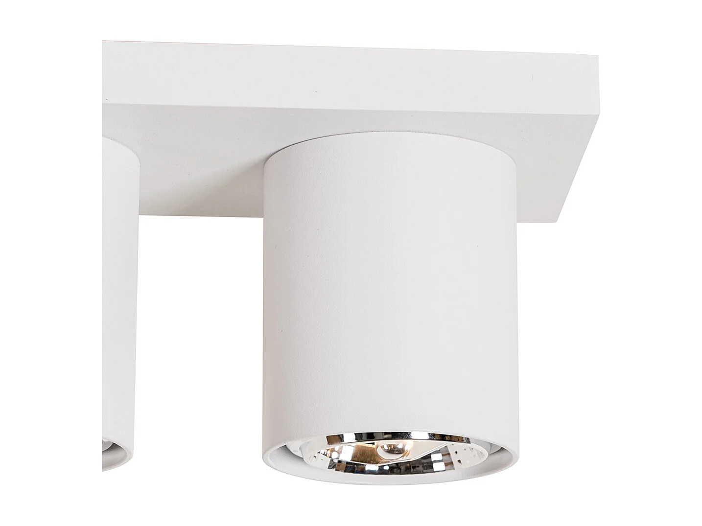 Spot de plafond moderne blanc 4 lumières - Tubo