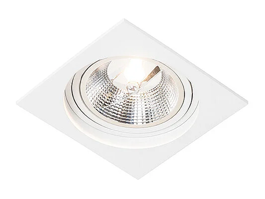Spot encastré carré blanc orientable - Chuck 111
