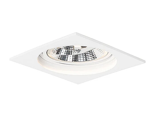 Spot encastré carré blanc orientable - Chuck 111