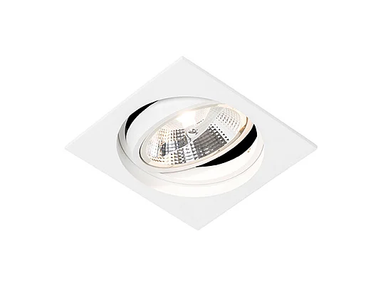Spot encastré carré blanc orientable - Chuck 111