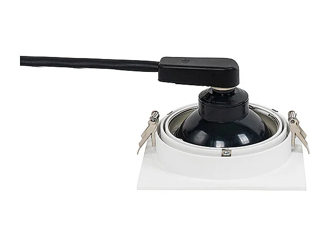 Spot encastré carré blanc orientable - Chuck 111