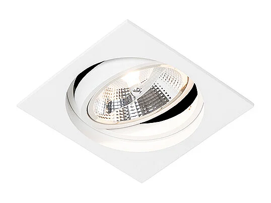 Spot encastré carré blanc orientable - Chuck 111