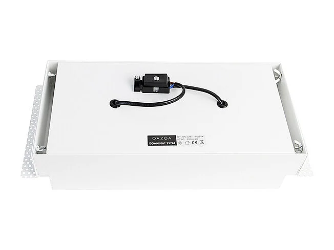 Spot encastré blanc orientable et inclinable AR111 sans bordure 2 lumières - Oneon