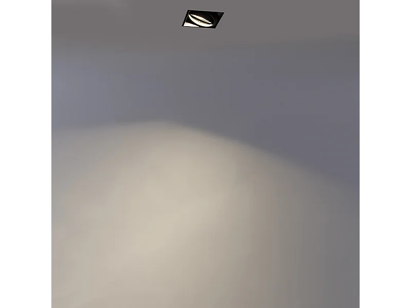 Spot encastré intelligent noir avec WiFi GU10 sans bordure - Oneon 1