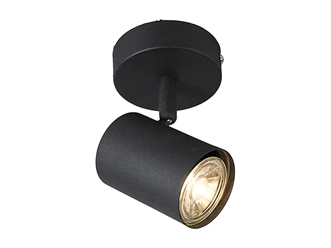 Spot de plafond moderne noir orientable - Jeana
