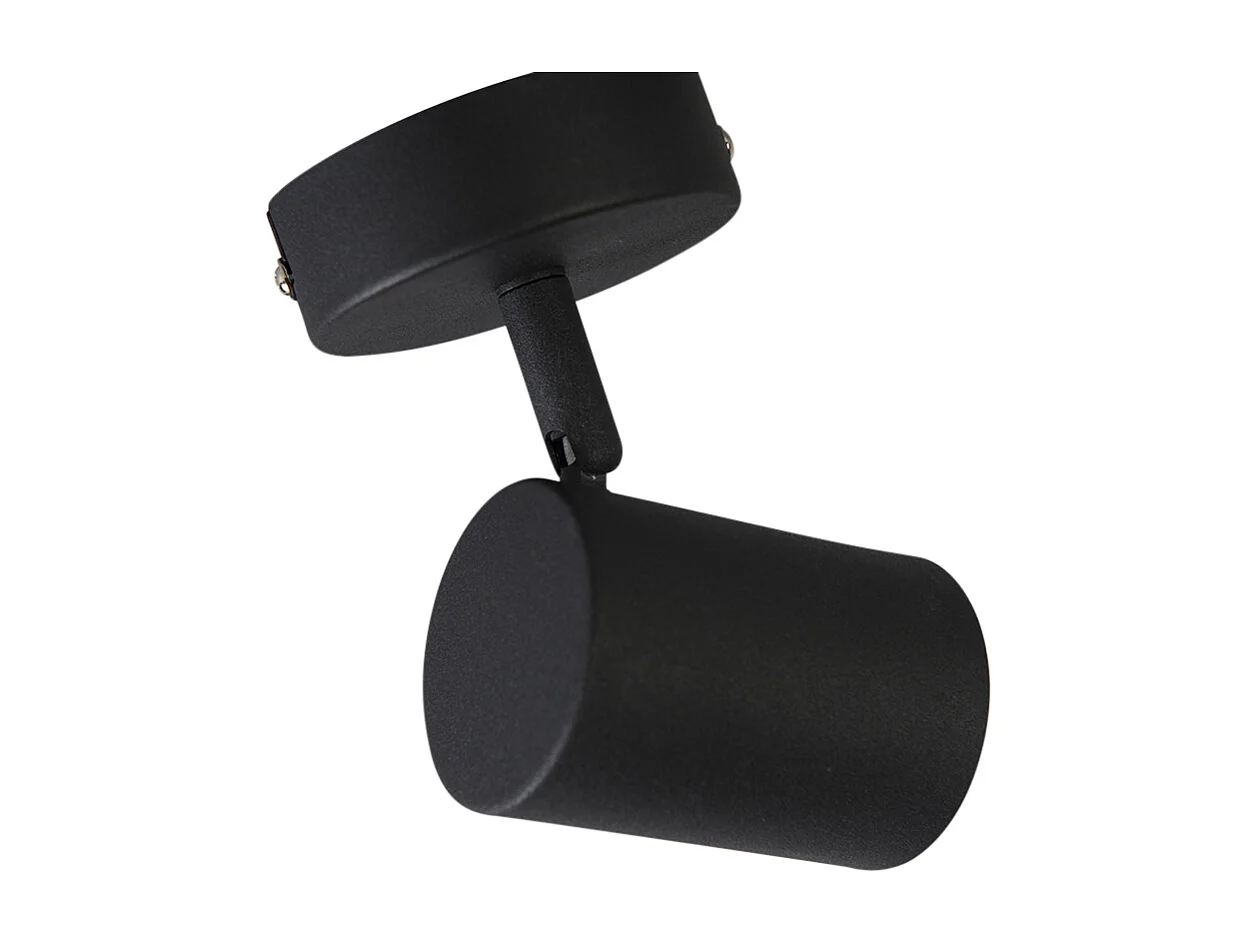 Spot de plafond moderne noir orientable - Jeana
