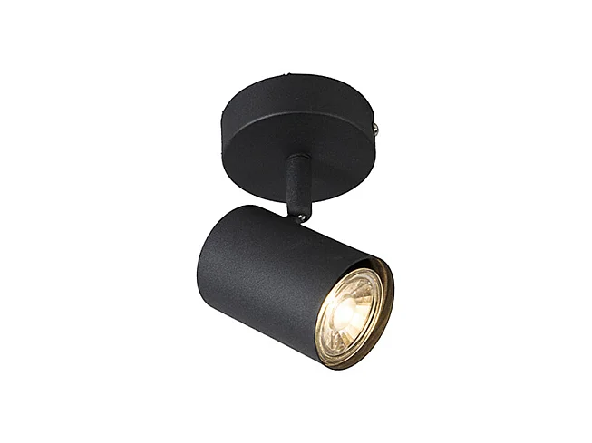Spot de plafond moderne noir orientable - Jeana