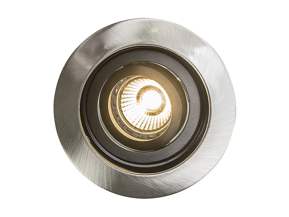 Spot encastrable Rondoo acier set de 5